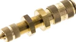 Schott-Schnellkupplung (NW2,7) 4,3x3mm Schlauch, Messing