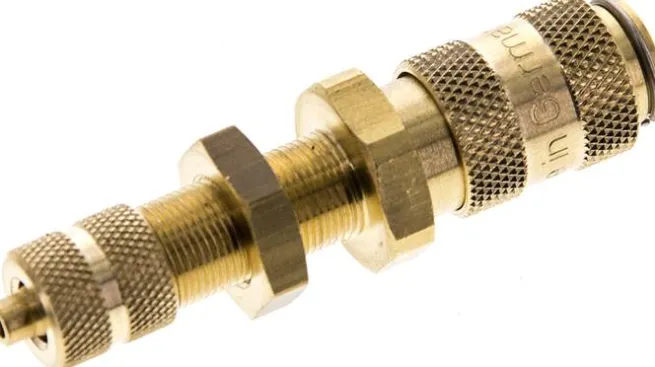 Schott-Schnellkupplung (NW2,7) 4,3x3mm Schlauch, Messing