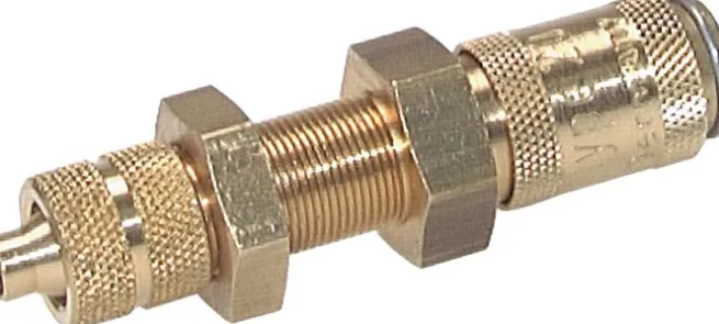 Schott-Schnellkupplung (NW2,7) 4,3x3mm Schlauch, Messing