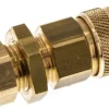 Schott-Schnellkupplung (NW5) 8x6mm Schlauch, Messing