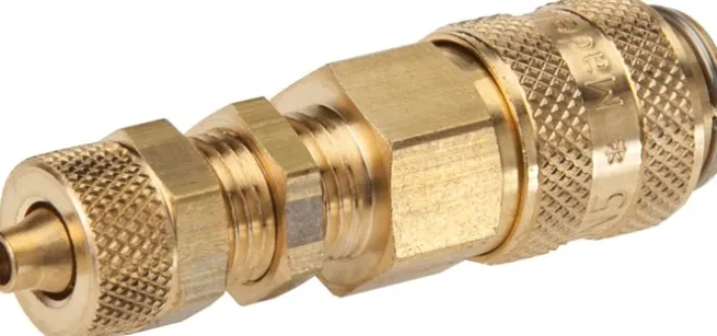 Schott-Schnellkupplung (NW5) 8x6mm Schlauch, Messing