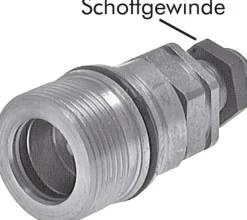 Schott-Schraubkupplung, Muffe Baugr.6, 25 S (M36x2)