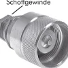 Schott-Schraubkupplung, Stecker Baugr.3, 8 L (M14x1,5)