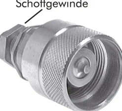 Schott-Schraubkupplung, Stecker Baugr.3, 8 L (M14x1,5)