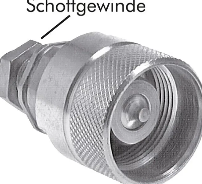 Schott-Schraubkupplung, Stecker Baugr.3, 8 L (M14x1,5)
