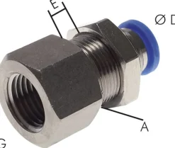Schott-Steckanschluss mit IG. G 1/4"-8mm, IQS-Standard