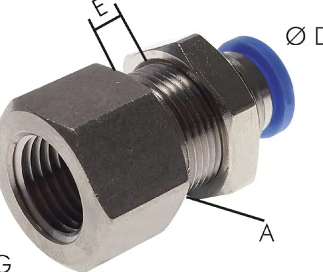 Schott-Steckanschluss mit IG. G 1/4"-8mm, IQS-Standard