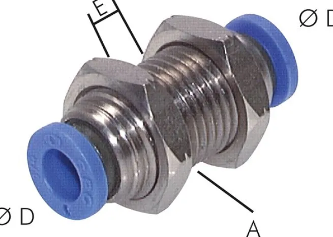 Schott-Steckanschluss 1/8" (3,17 mm), IQS-Inch