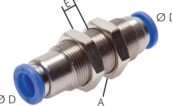 Schott-Steckanschluss, selbstabsperrend 4mm