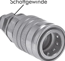 Schott-Steckkupplung ISO7241-1A, Muffe Baugr.3, 12 L (M18x1,5)