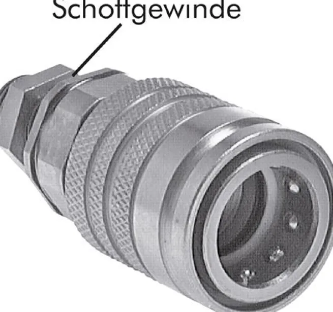 Schott-Steckkupplung ISO7241-1A, Muffe Baugr.3, 12 L (M18x1,5)