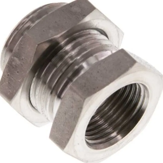 Schottverschraubung G 3/8"-G 1/2", 1.4571