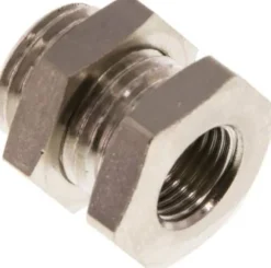 Schottverschraubung G 1/8"-G 1/4", Messing vernickelt