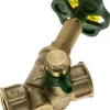 Schrägsitz-Absperrventil, Rp 1/2", PN 10, Messing, DVGW, mit Entleerung