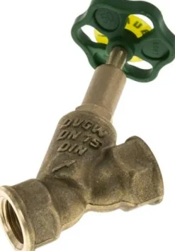 Schrägsitz-Absperrventil, Rp 1/2", PN 10, Messing, DVGW