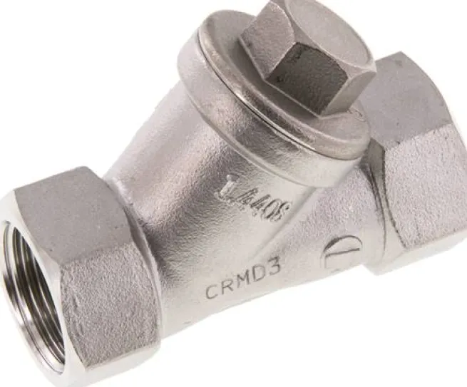 Schrägsitz-Rückschlagventil, G 3/4", PN 40, Edelstahl