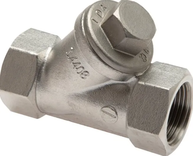Schrägsitz-Rückschlagventil, G 3/4", PN 40, Edelstahl