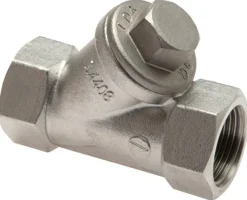 Schrägsitz-Rückschlagventil, G 1/2", PN 40, Edelstahl