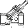 Schrägsitz-Rückschlagventil, Rp 1", PN 10 / Standard, Messing