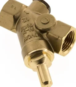 Schrägsitz-Rückschlagventil, Rp 1/2", PN 16 / Standard, Messing