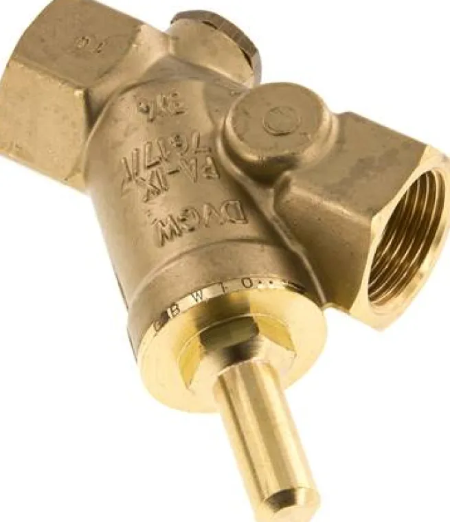 Schrägsitz-Rückschlagventil, Rp 3/4", PN 16 / Standard, Messing