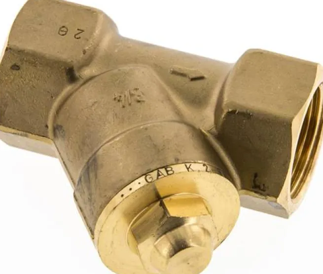Schrägsitz-Rückschlagventil, Rp 3/4", PN 10 / Standard, Messing