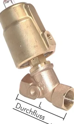 Schrägsitzventil Messing, G 1