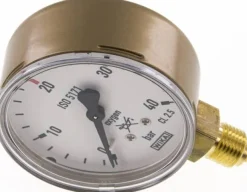 Schweißtechnik-Manometer 63mm, 0 - 40 bar, Sauerstoff (O2)