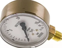 Schweißtechnik-Manometer 63mm, 0 - 16 bar, Sauerstoff (O2)