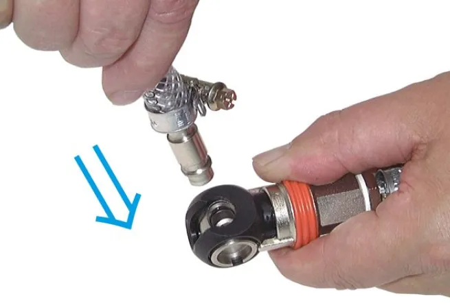 Schwenk-Sicherheits-Schnellkupplung (NW7,2) G 1/4"(IG)