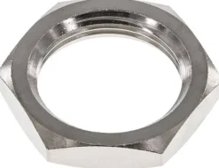 Sechskant-Gegenmutter M 28x1,5, Messing vernickelt