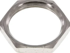 Sechskant-Gegenmutter M 24x1,5, Messing vernickelt