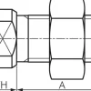 SFS 32/20-B ISO 21287-Zylinder, doppeltw., Kolben 32mm, Hub 20mm