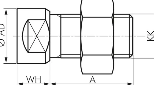 SFS 32/20-B ISO 21287-Zylinder, doppeltw., Kolben 32mm, Hub 20mm