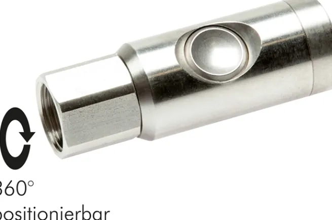 Sicherheits-Druckknopfkupplung (NW7,2), G 1/2" IG, Edelstahl