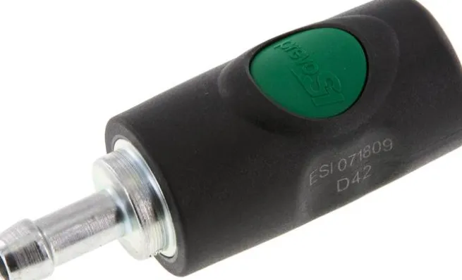 Sicherheits-Druckknopfkupplung (NW7,2), 9 (3/8")mm Schl., Kunststoff