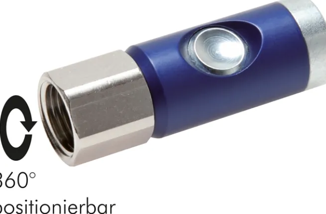 Sicherheits-Druckknopfkupplung (NW7,2), G 1/4" IG, Stahl verzinkt