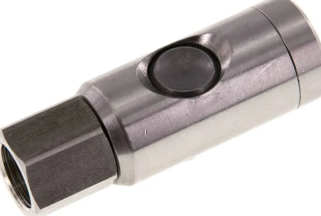 Sicherheits-Druckknopfkupplung (NW7,2), G 3/8" IG, Edelstahl
