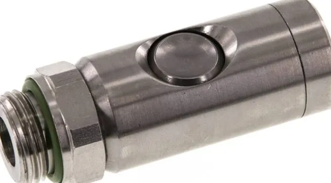 Sicherheits-Druckknopfkupplung (NW7,2), G 1/2" AG, Edelstahl