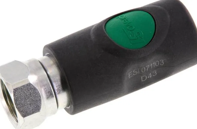 Sicherheits-Druckknopfkupplung (NW7,2), G 1/2" IG, Kunststoff