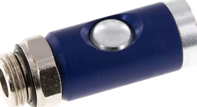Sicherheits-Druckknopfkupplung (NW7,2), G 1/2" AG, Stahl verzinkt