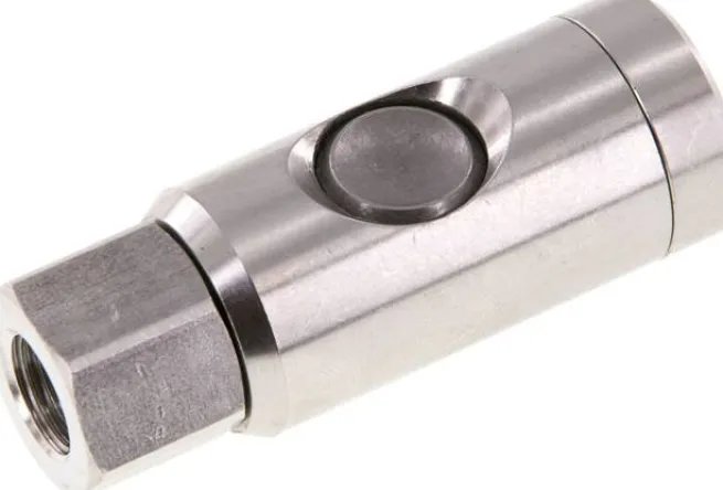 Sicherheits-Druckknopfkupplung (NW7,2), G 1/4" IG, Edelstahl