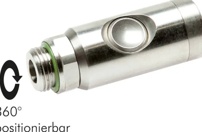 Sicherheits-Druckknopfkupplung (NW7,2), G 1/4" AG, Edelstahl