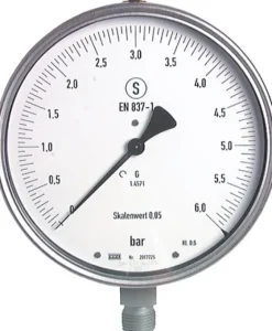 Sicherheits-Feinmess-Manometer, 160mm, -1 bis 5 bar