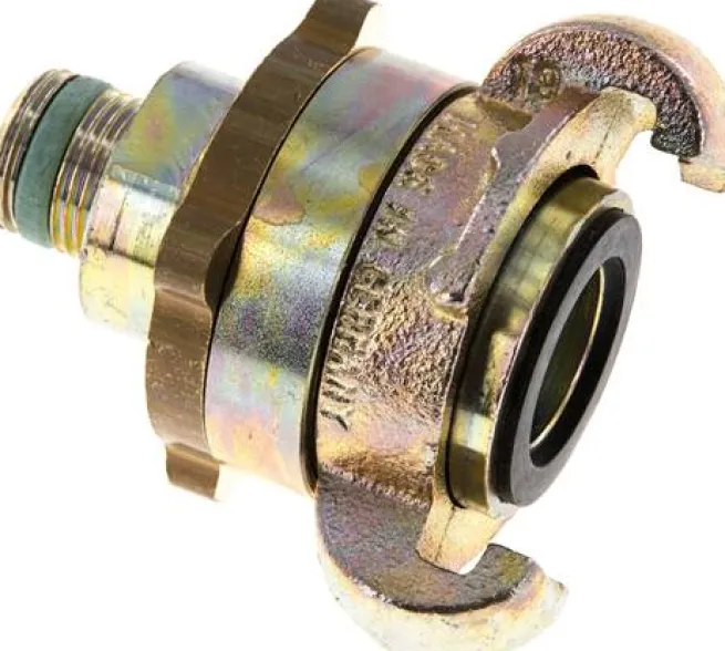 Sicherheits-Kompressorkuppl. G 3/8"(AG), Temperguss verzinkt