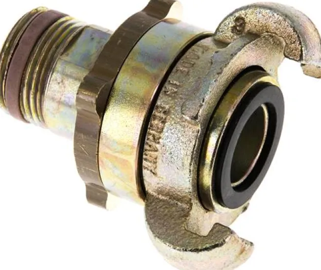 Sicherheits-Kompressorkuppl. G 3/4"(AG), Temperguss verzinkt