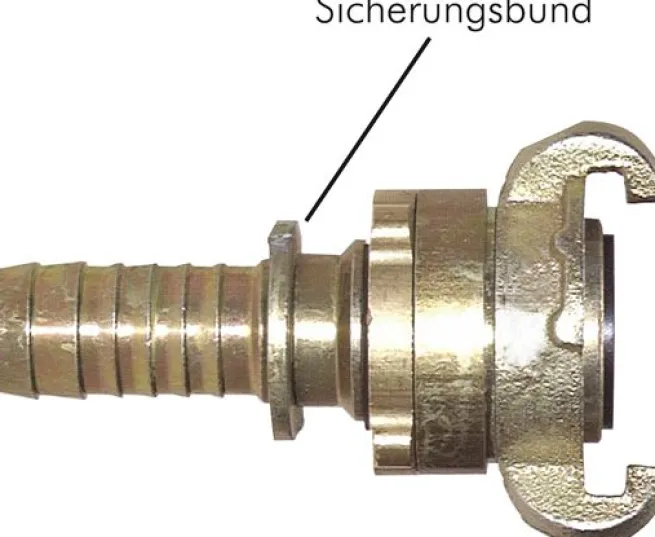 Sicherheits-Kompressorkuppl. 25 (1") mm Schlauch, S-Bund