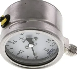 Sicherheits-Manometer senkrecht, 63mm, 0 - 1 bar