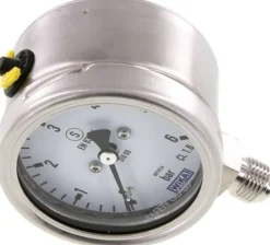 Sicherheits-Manometer senkrecht, 63mm, 0 - 6 bar