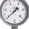 Sicherheits-Manometer senkrecht, 100mm, 0 - 100 bar